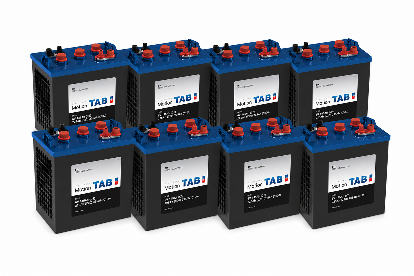 8 x 6 Volt Monobloc Batteries